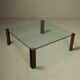 Grande table basse monumentale modèle T14 par Peter Ghyczy années 1970