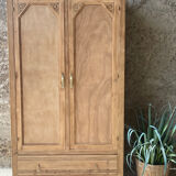 Art Deco wooden wardrobe