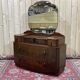 English hairdresser Art Deco walnut