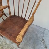 Pair of Baumann armchairs, signed, vintage Fan model