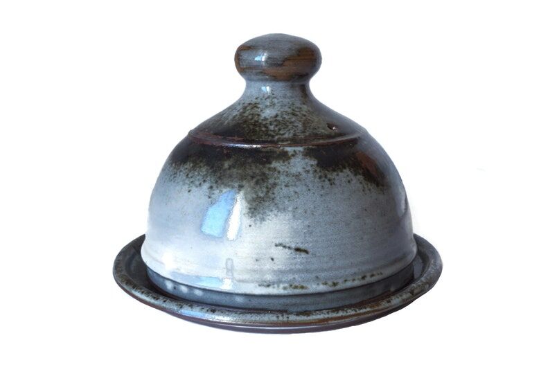 Vintage French pottery cheese dome