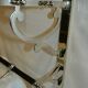Chrome iron coat rack with hat holder