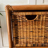 Rattan chest of drawers lockers