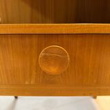 Elm bedside table, Swedish Modern, Sweden, 1940