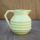 Pitcher Onnaing France 71, yellow pitcher, Art Deco ceramic pitcher, small p