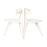 Paire de chaises Walter Papst, modèle 350 des années 1950 Vintage Allemagne