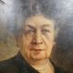 Oil on canvas portrait of a woman signed