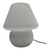 Lampe de table champignon en verre vintage