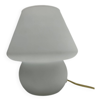 Vintage glass mushroom table lamp