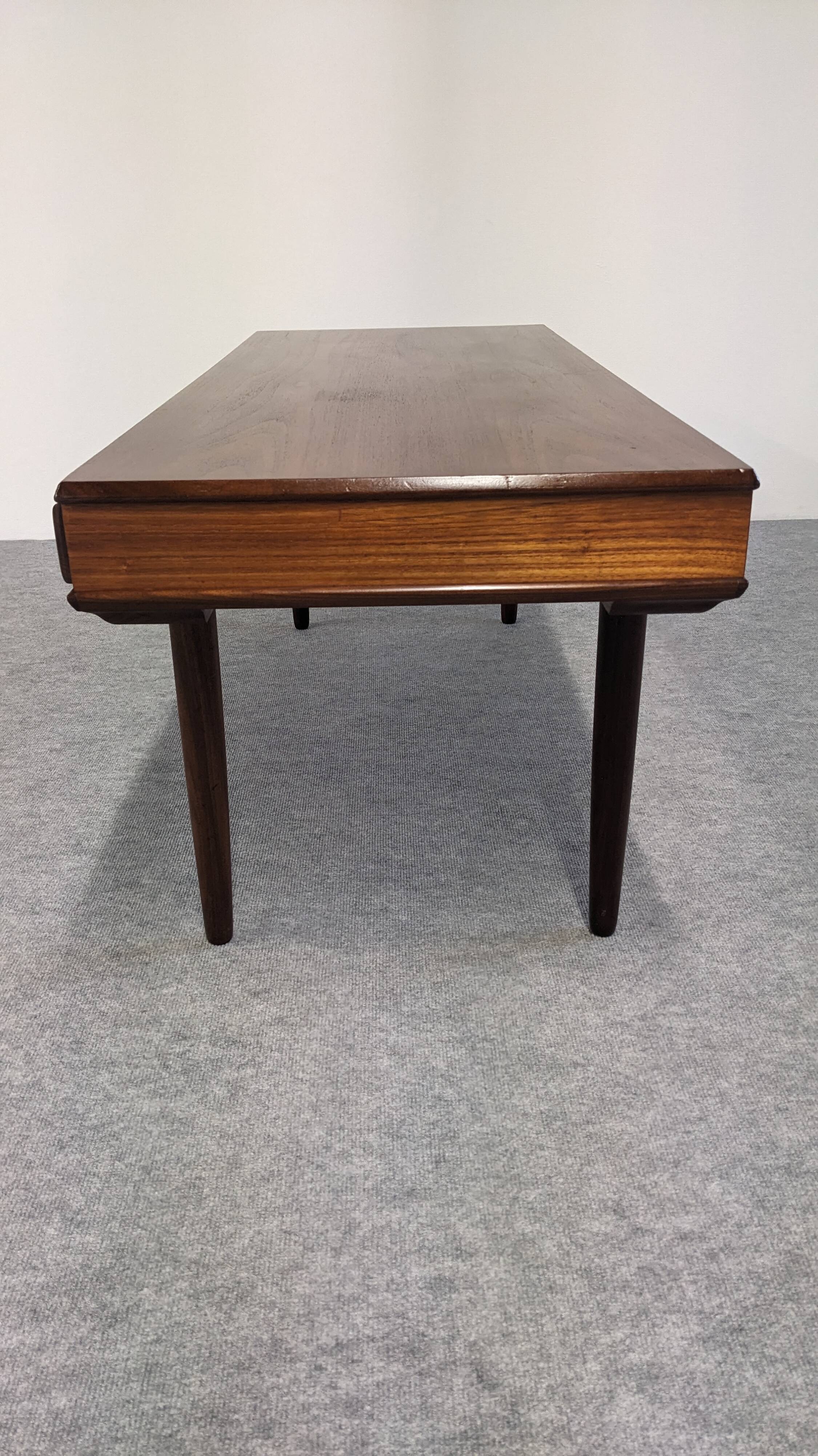 Modernist teak coffee table by Arne Vodder for Dyrlund, Denmark 1960.