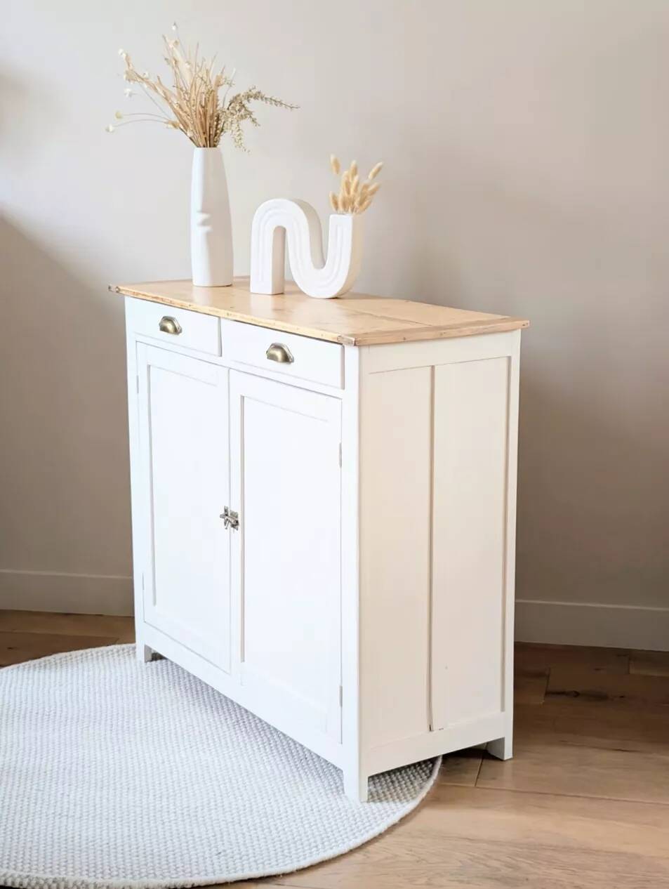 Buffet parisien vintage rénové