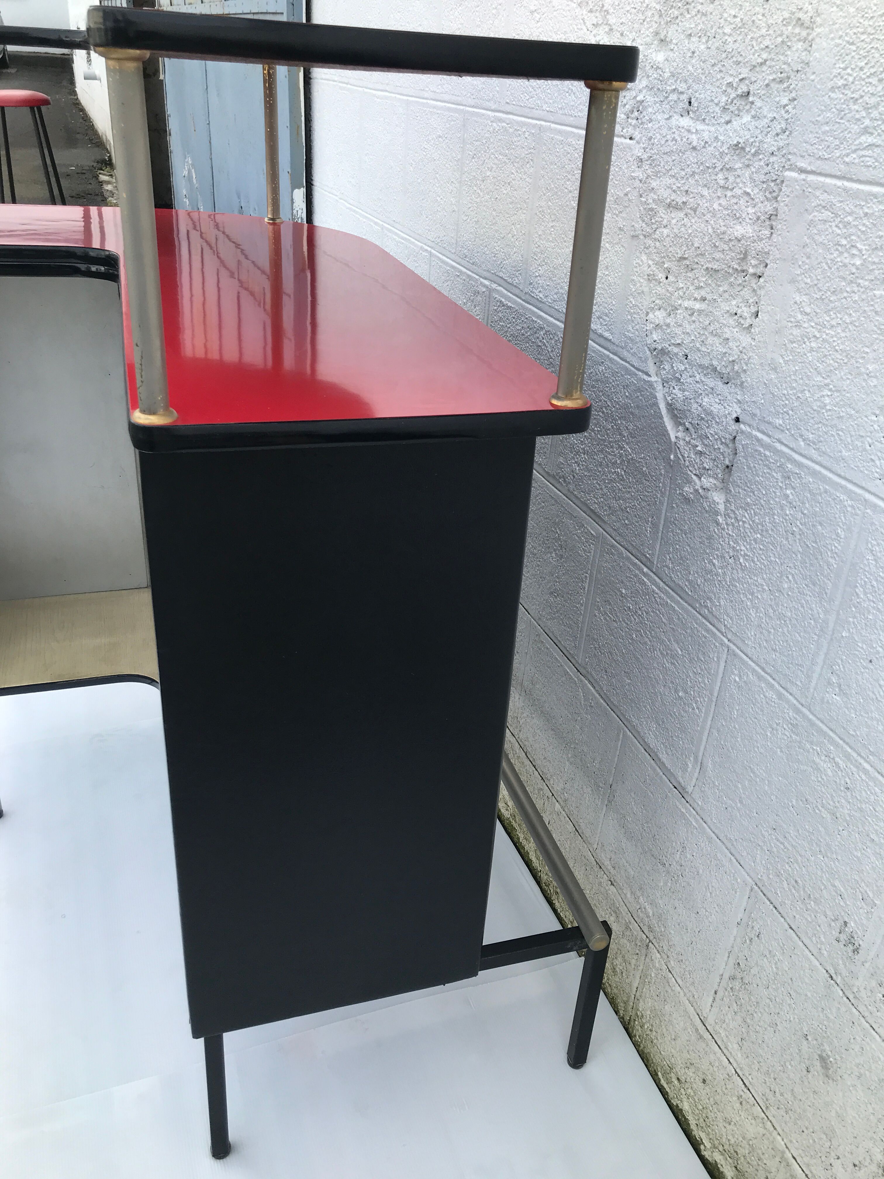 Corner bar and 2 stools from the 60s/ 70