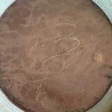 Large glazed stoneware bowl from the 60s