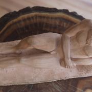 Terracotta young man lying nude, 1988