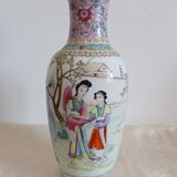 Chinese porcelain vase of the pink family.