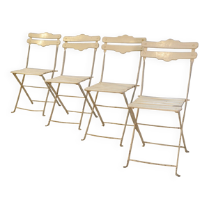 ensemble de 4 chaises - jardin