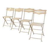 Ensemble de 4 chaises de jardin pliantes 1960’s