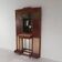 Standing Art Deco wall coat rack with mirrors and marble plates, 1930s