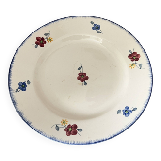 Round dish “Mary Lou” earthenware Digoin Sarreguemines