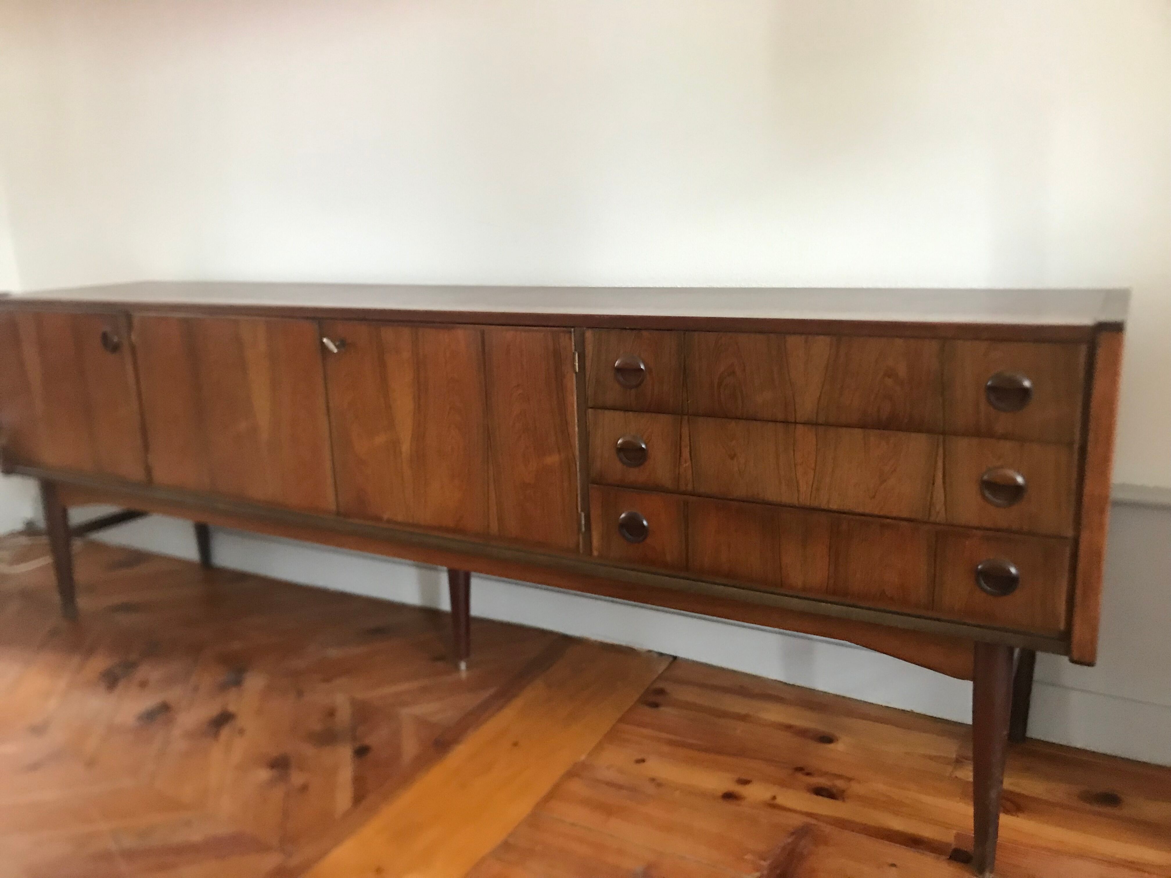 Scandinavian vintage rosewood row