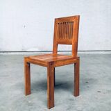 Postmodern Teak Side Chair, France, 1990s