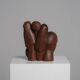 Abstract carved wood sculpture, Netherlands, 1980s