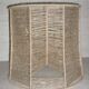 Lampshade in jute thread geometric shape 35 cm