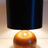 Vintage wooden foot lamp
