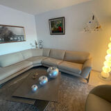 Canapé d’angle Roche Bobois Réflexion en tissu beige