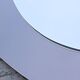Vintage mirror bi-toned smoky contour Italy 1970s 58x73cm
