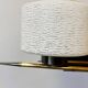 Pair of vintage 1960s wall lamps, Paris chic brass and textured glass sconces