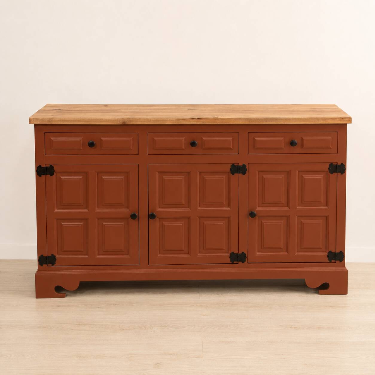 1940s Narrow Spanish Castilian Style Sideboard