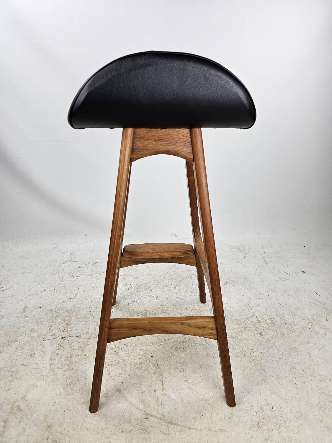 Set of 3 teak barstools from Erik Buch Danish Design