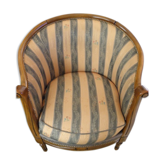 Fauteuil coccinelle en merisier