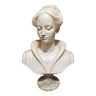 Hand-retouched cast plaster bust