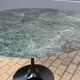 Original round Knoll Tulip dining table (120cm) Alpi Verde glossy in NEW CONDITION