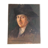 Portrait à l'huile d'un homme fortuné, années 20