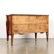 Rococo Neapolitan commode in red marble, poplar and bronze, Italy 1700.