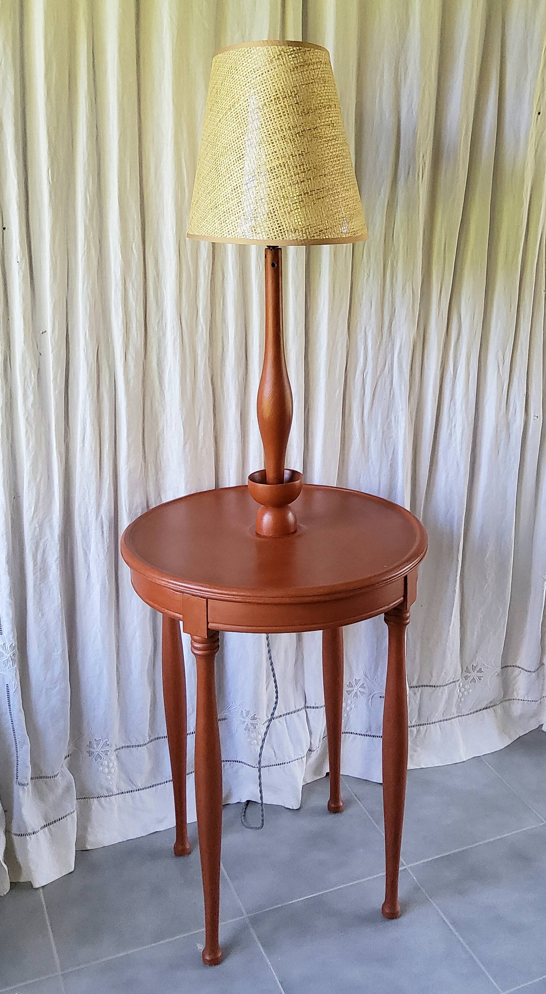 Patinated table lamp