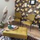 Duo of bridge armchairs, restored,