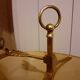 Lampe bouillotte 2 branches bronze doré abat jour tôle