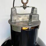 MAZDA INDUSTRIAL PENDANT Ø 50 CM 1960 BLACK ENAMEL
