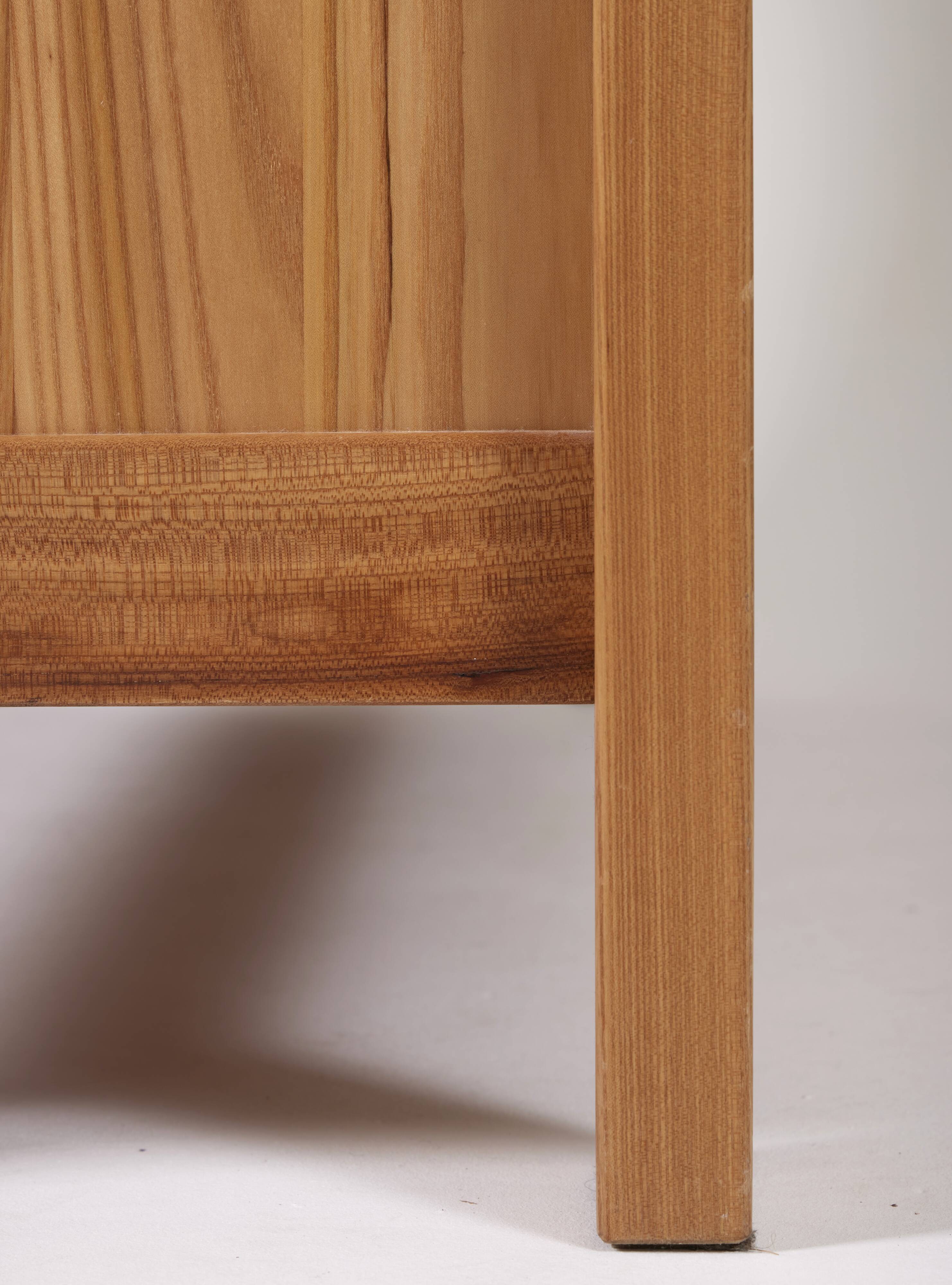 Solid elm sideboard House Regain 1970s