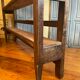 Baker's shelf, kitchen shelf, collection shelf from the early 19th century, oak.