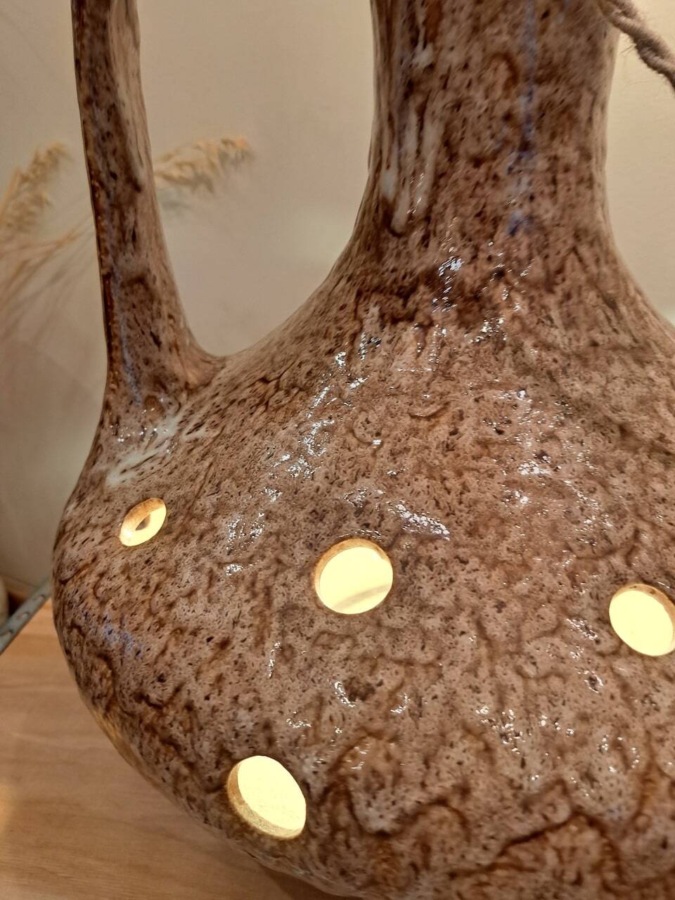 Ceramic lamp from the 1960s-1970s
