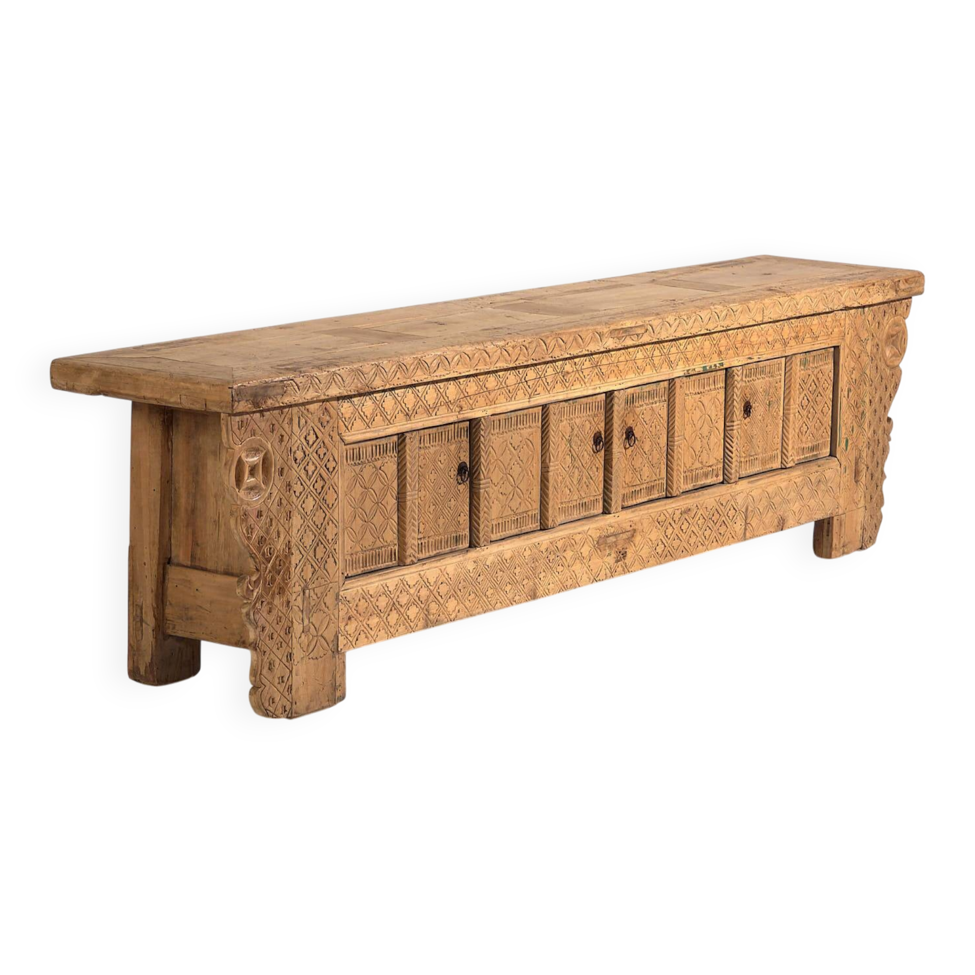 Antique low sideboard in oriental style (circa 1900)