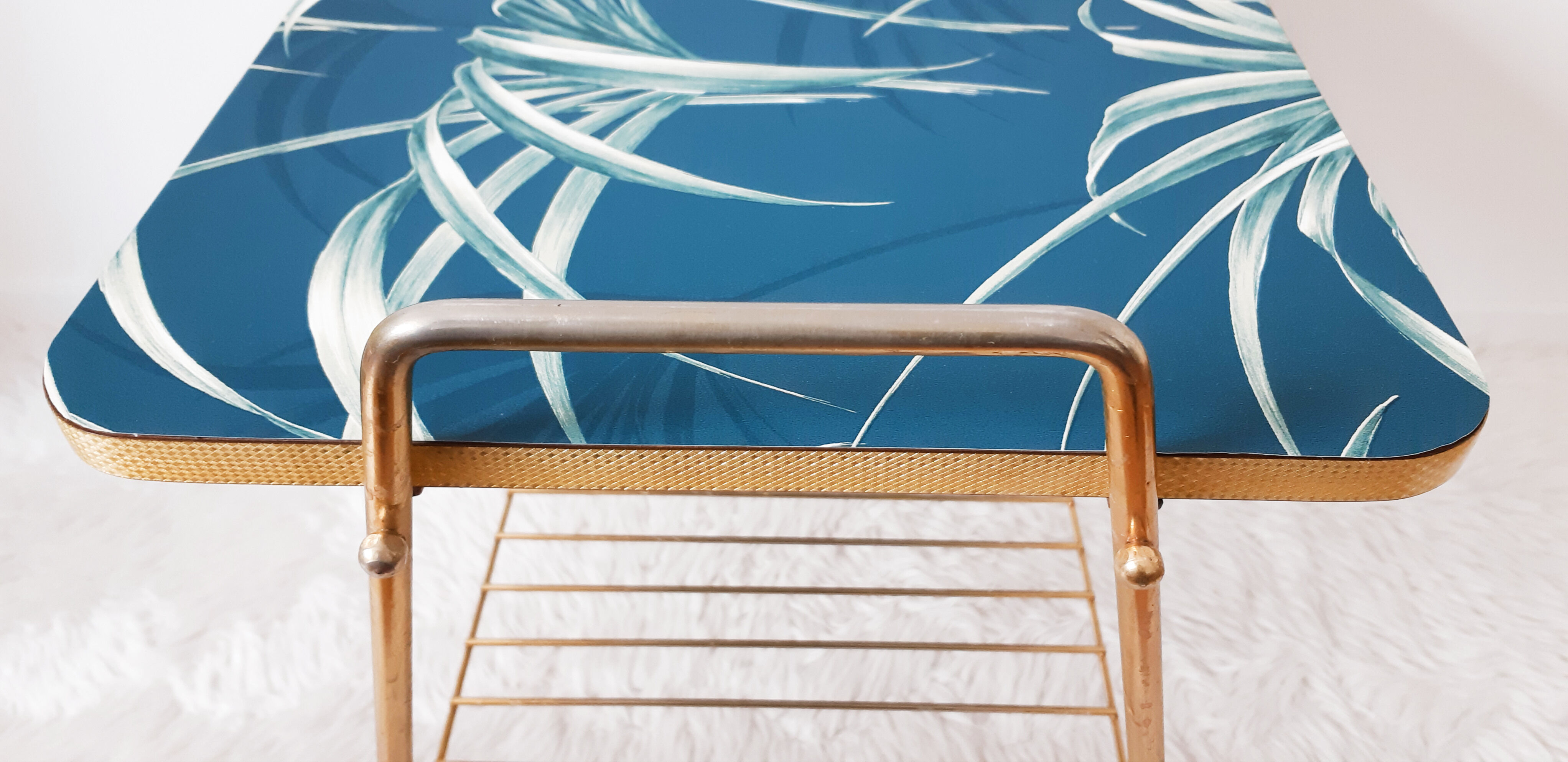 Golden vintage side table