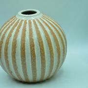 Coloquinte vase in recoiking by Jacques Breugnot