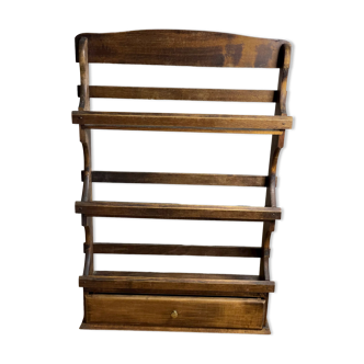 Fauchon Paris wooden spice shelf