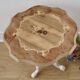 White/wood side table